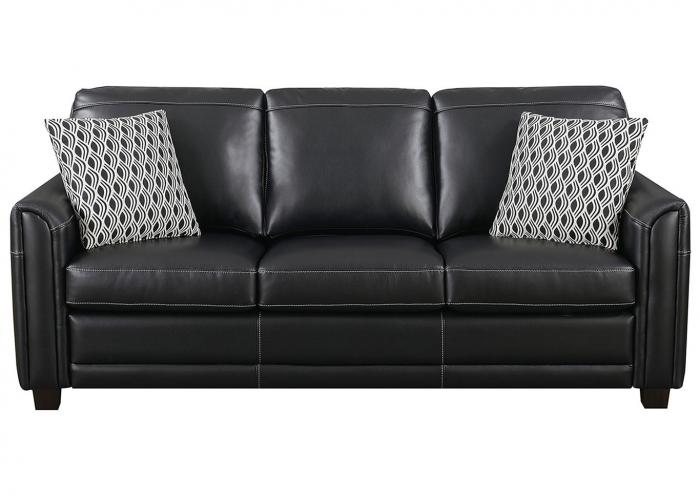 Jennifer Black Stationary Sofa, Loveseat, & Chair,Flamingo Specials